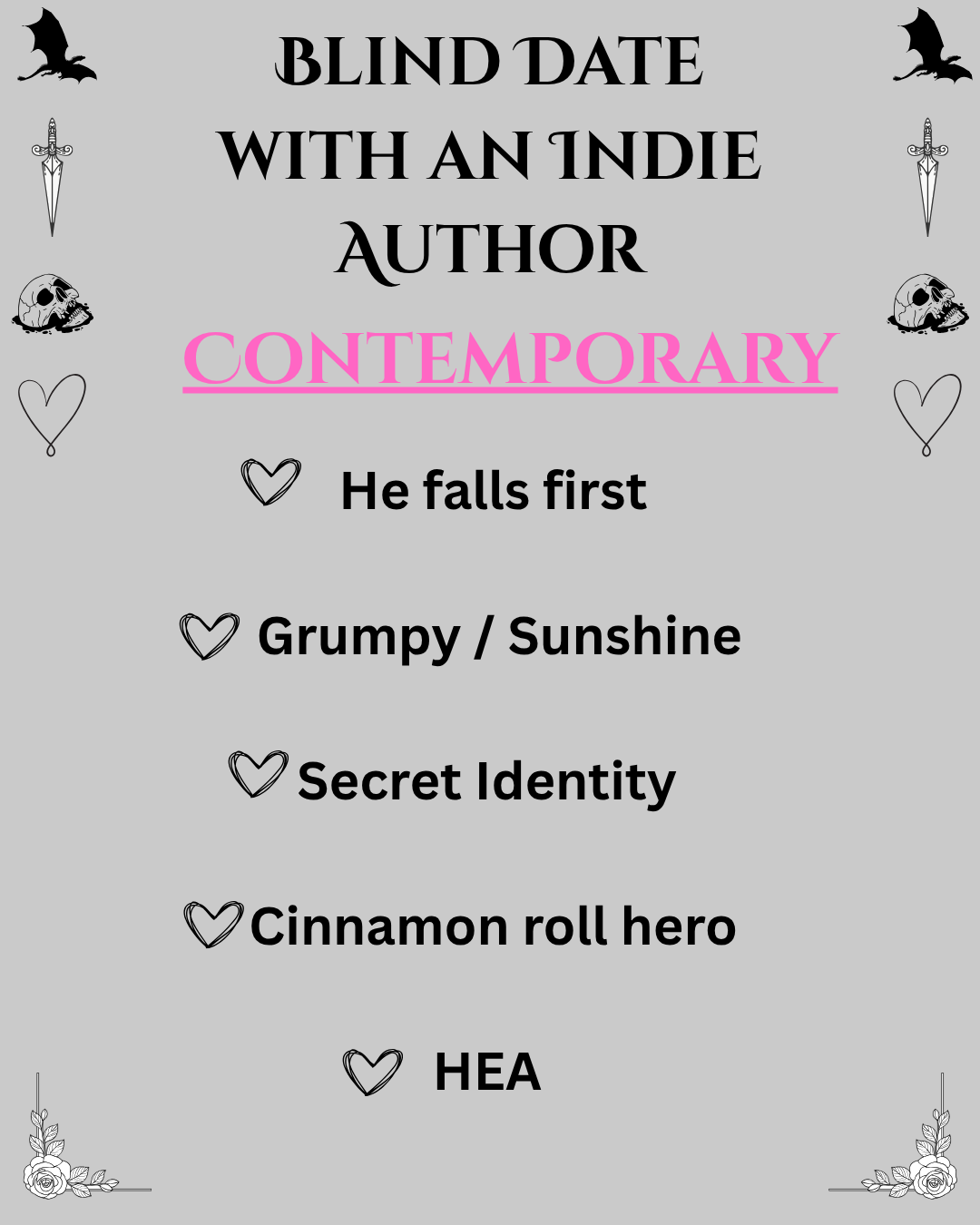 Blind Date with an Indie Author (Contemporary) #1