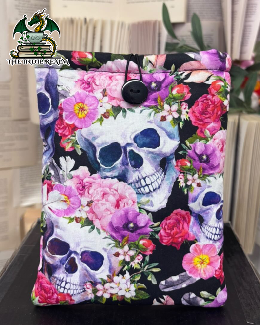 Flower Skull Book Sleeve